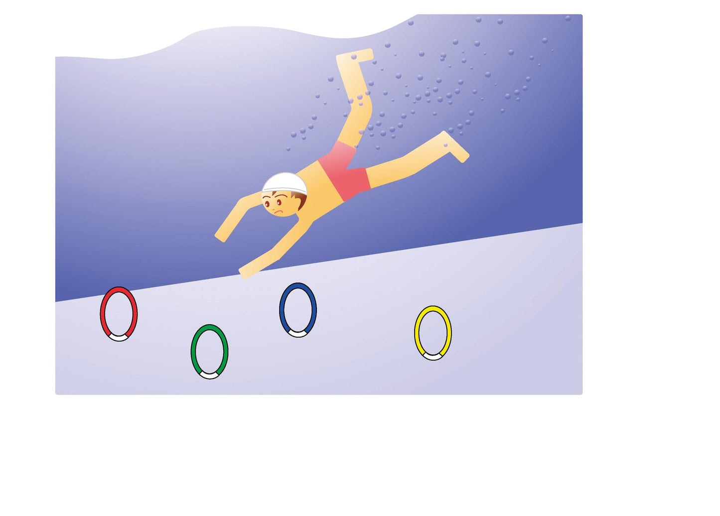 水中リング(6色1組) B4100