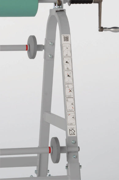 体育館フロアーシート巻取機