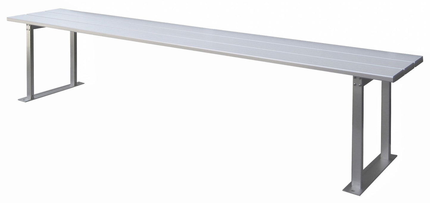 アルミ製ベンチ(背なし1800)