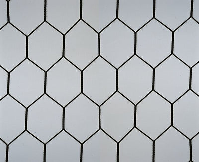 埋込サッカーゴール専用ネット(組) 黒 六角 S-0438
