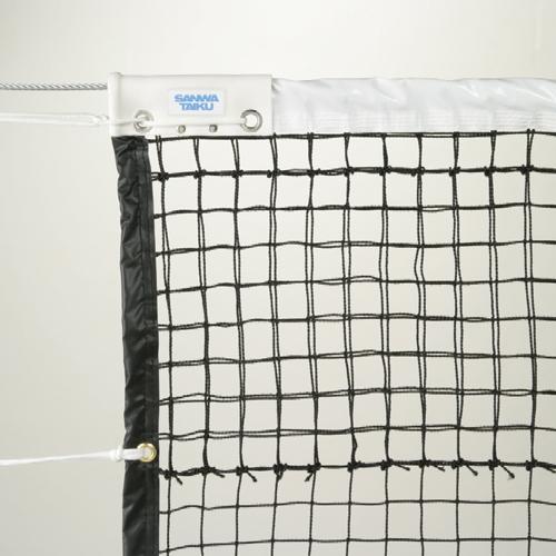 硬式用テニスネット 黒 シングル 440T/60 ダイニーマワイヤー S-2344
