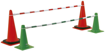 コーン用バー2m 白×赤 S-4126