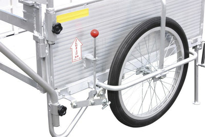 アルミ製マルチキャリー折タタミ式 ブレーキ・スタンド付 S-4422