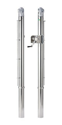 テニス支柱 ステンレス ネットバー付 S-4875