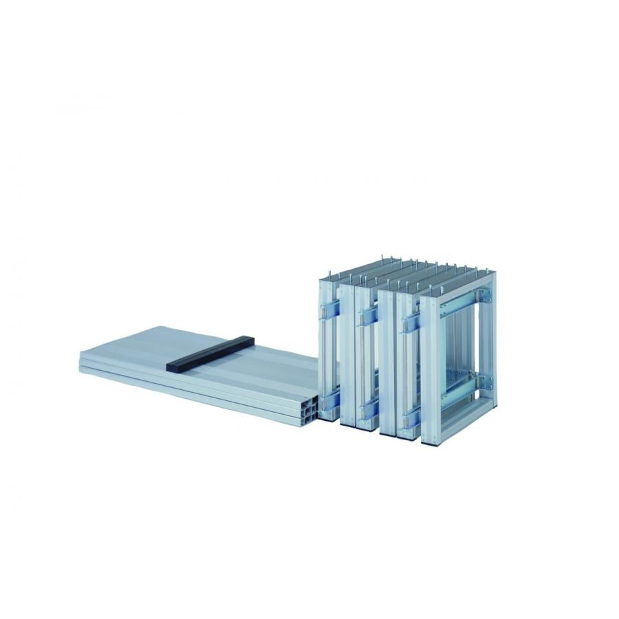 折リタタミ式 アルミ製ヒナ段 3段5連タイプ92×120 S-7007