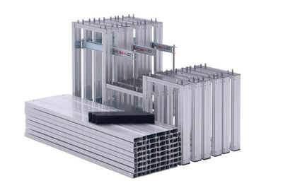 折リタタミ式 アルミ製観覧席 2段5連セット S-7010