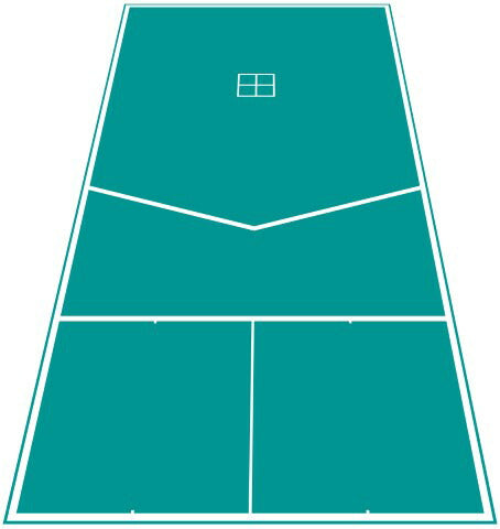 レク用 ボッチャ シート 横3m×縦6m S-9075