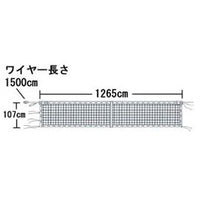 全天候硬式テニスネット上部ダブル式T103 EKE571