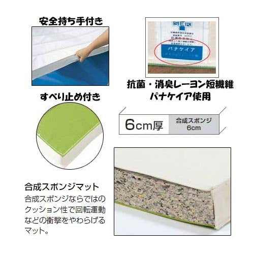 抗菌滑り止付6号150×600×6 EKM177