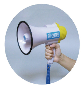 サイレン＆録音機能付拡声器