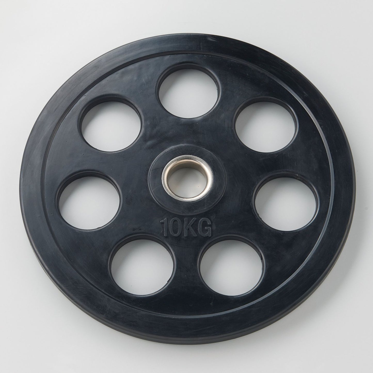 穴付ラバーバーベルプレート １０kg(穴Ф５１mm)