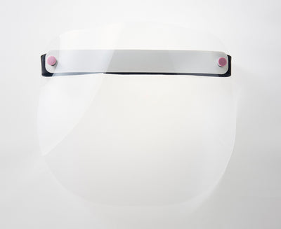 アジャストフェイスシールドＪｒ １００ (ピンク・１００枚１組)