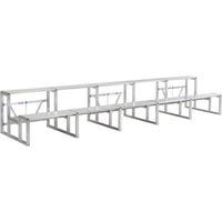 カンタン 観覧席 25 幅455.3×奥行100×高さ72.5cm アルミ 観覧台 観客席 特設会場 簡単組立 安全 イベント 運動会 EKA841