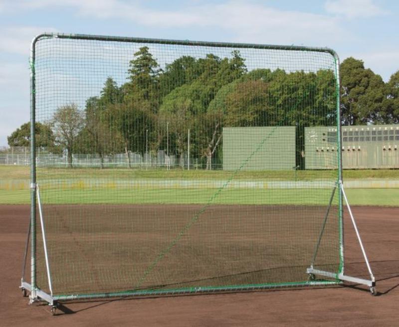 防球 ネット DX 3×3CS 幅300×奥行150×高さ305cm 緑 グリーン スチール 日本製 EKC203