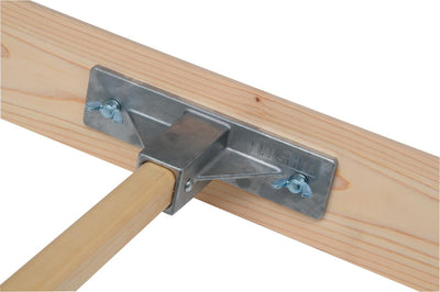 ヒノキレーキ両面AL70 柄長さ:170cm、板高さ:10cm G1972