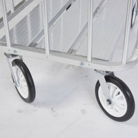 アルミボールカゴ大容量 大型自在タイヤ仕様 S-0840