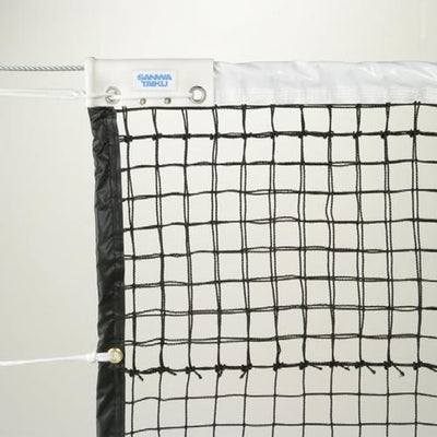 硬式用テニスネット 黒 シングル 440T/60 ダイニーマワイヤー S-2344