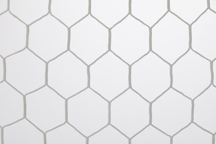 一般用サッカ-ゴ-ルネット六角目(白)HTPPブレード4mm S-3411
