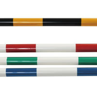 コーン用バー2m 白×緑 S-4128