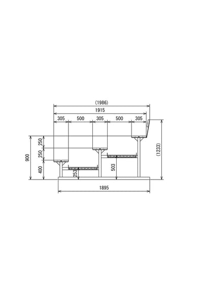 かんらんベンチ 3 S-4511