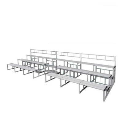 折リタタミ式 舞台前ヒナ段アルミ製 4段11連セット 80×160 S-7033