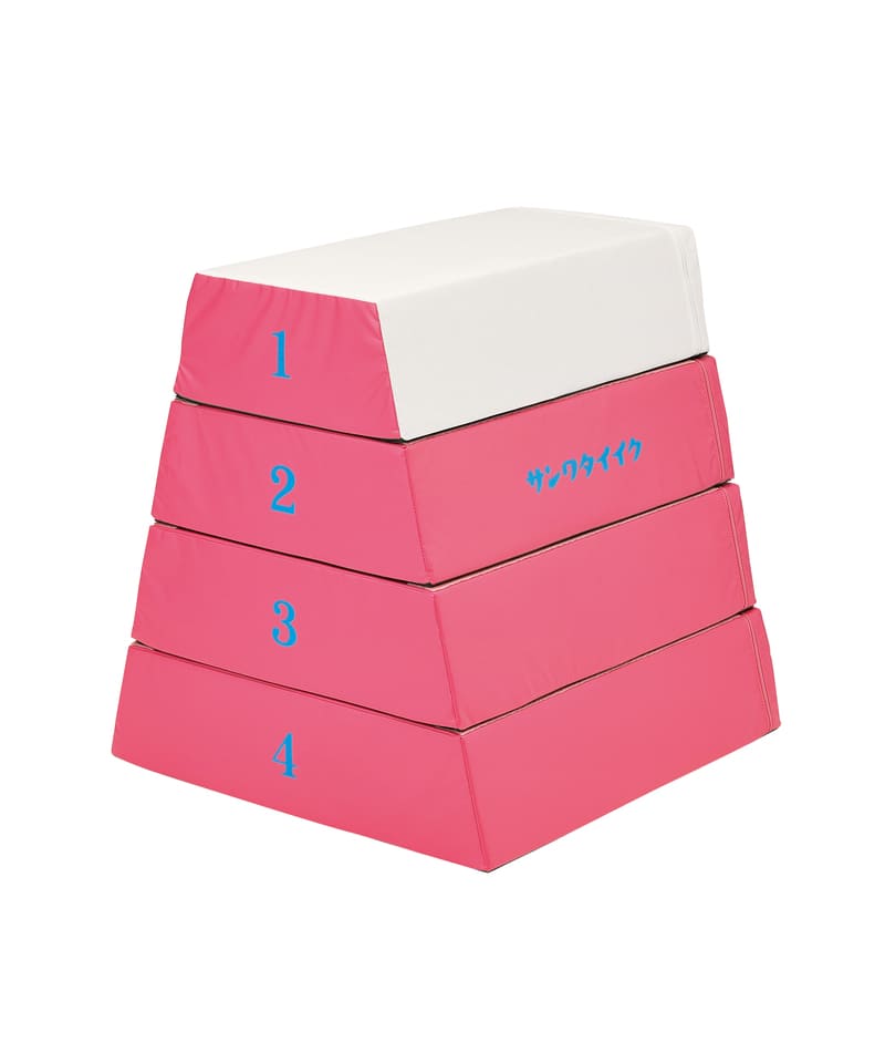 ソフトとび箱 4段 ピンク S-9036P
